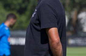 Carille comandou o último treino do Corinthians antes do jogo contra a Chapecoense