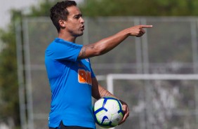 Jadson durante o último treino do Corinthians antes de enfrentar a Chapecoense, pelo Brasileirão