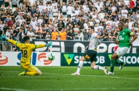 Mauro Boselli durante jogo contra a Chapecoense, pelo Brasileiro, na Arena Corinthians