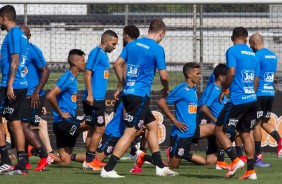 Jogadores treinam para enfrentar o Vasco, pelo Campeonato Brasileiro 2019