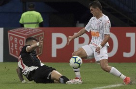 Vital no duelo contra o Vasco, pelo Campeonato Brasileiro, na Arena Amazônia