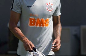 Gustavo no jogo-treino entre Corinthians profissional e Sub-23 no CT Joaquim Grava