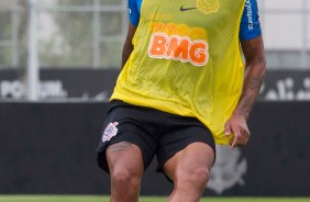Júnior Urso no treinamento desta terça-feira no CT Joaquim Grava; Timão enfrenta o Grêmio