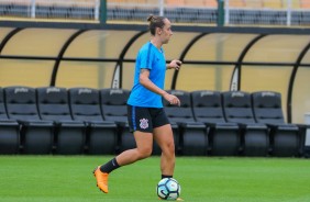 Pardal no treinamento do Corinthians Futebol Feminino desta tera-feira