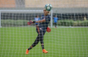 Taty Amaro no treinamento do Corinthians Futebol Feminino desta terça-feira