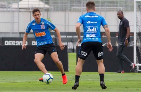 Vital no treinamento desta terça-feira no CT Joaquim Grava; Timão enfrenta o Grêmio