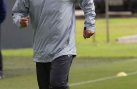 Fábio Carille comandou o penúltimo treino antes do jogo contra o Grêmio