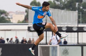 Sergio Daz durante penltimo treino do Corinthians antes de enfrentar o Grmio