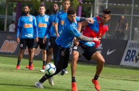 Timo durante penltimo treino antes do jogo contra o Grmio