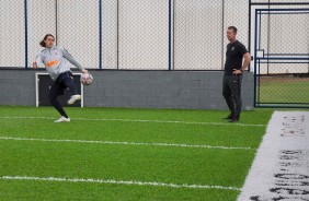 Cssio no treino que prepara a equipe para jogo contra o Grmio, amanh, pelo Brasileiro