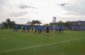 Elenco reunido nesta sexta-feira para terminar preparação para jogo contra o Grêmio