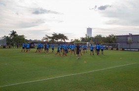 Elenco reunido nesta sexta-feira para terminar preparao para jogo contra o Grmio