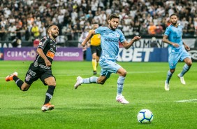 Clayson durante o jogo contra o Grmio, na Arena Corinthians, pelo Brasileiro