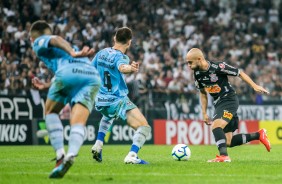 Rgis na partida contra o Grmio, pelo Campeonato Brasileiro, na Arena Corinthians