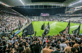 Torcida compareceu em peso para duelo contra o Grêmio, na Arena Corinthians