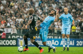 Vagner Love na partida contra o Grmio, pelo Campeonato Brasileiro, na Arena Corinthians