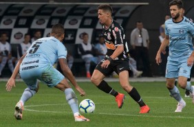 Menino Vital em partida contra o Grmio, pelo Brasileiro, na Arena Corinthians