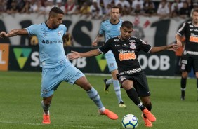 Sornoza em duelo contra o Grêmio, pelo Campeonato Brasileiro, na Arena Corinthians