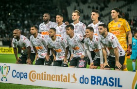 Foto oficial do elenco do Corinthians antes do jogo contra o Flamengo, pela Copa do Brasil 2019