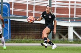 Giovanna Crivelari no duelo contra o Santos, pelo Paulistão Feminino 2019