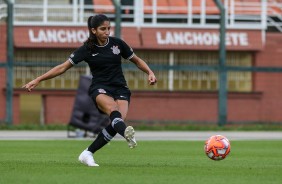 Katiuscia em partida contra o Santos, pelo Campeonato Paulista Feminino