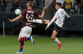 Mateus Vital durante jogo contra o Flamengo, pelas oitavas de final da Copa do Brasil
