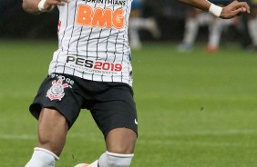 Pedrinho durante jogo contra o Flamengo, pelas oitavas de final da Copa do Brasil