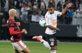 Sornoza durante jogo contra o Flamengo, pelas oitavas de final da Copa do Brasil