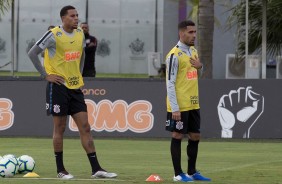 Gustavo e Gabriel treinando no CT Joaquim Grava