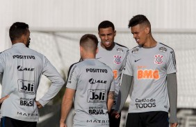 Gustavo e Richard no treino de hoje no CT Joaquim Grava