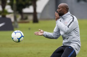 Love no último treino do Corinthians antes do duelo contra o Athletico-PR