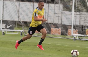 Janderson no treino desta segunda-feira no CT