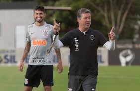 Walmir Cruz durante o treinamento desta segunda-feira no CT Joaquim Grava