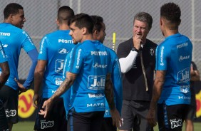 Walmir Cruz no treino de hoje no CT Joaquim Grava