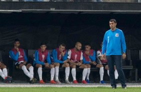 Fábio Carille comandou a vitória sobre o Deportivo Lara, pela Copa Sul-Americana, na Arena