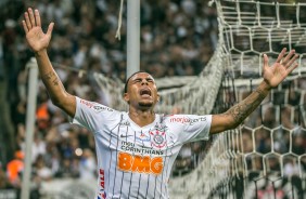 Gustagol marcou o segundo tento do Corinthians contra o Deportivo Lara, pela Sul-Americana