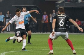 Jadson durante jogo contra o Deportivo Lara, pela Copa Sul-Americana, na Arena Corinthians