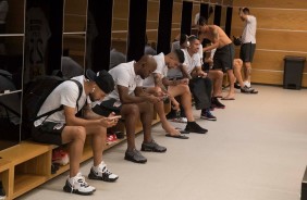 Vestiário antes do jogo contra o Deportivo Lara, pela Sul-Americana
