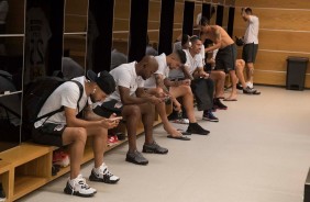 Vestirio antes do jogo contra o Deportivo Lara, pela Sul-Americana