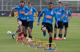 Gabriel, Boselli e companheiros no treino de hoje no CT