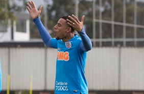 Gustagol no treino de hoje no CT Joaquim Grava