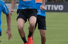 Lucas Piton no treino de hoje no CT Joaquim Grava