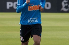 Roni no treino de hoje no CT Joaquim Grava