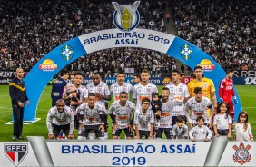 Foto oficial do jogo entre Corinthians e São Paulo, pelo Brasileirão