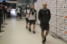 Régis chegando à Arena Corinthians para jogo contra o São Paulo, pelo Brasileirão 2019