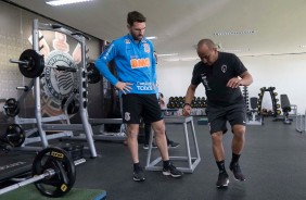 Boselli faz treino na academia do CT Joaquim Grava