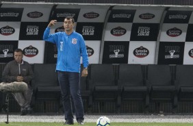 Carille comandou a vitria diante o So Paulo, pelo Campeonato Brasileiro, na Arena Corinthians