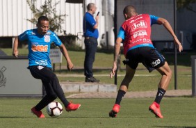 Janderson no treinamento de hoje no CT Joaquim Grava