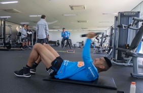 Ralf no treinamento desta segunda-feira no CT Joaquim Grava
