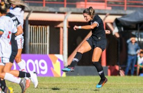 Gabi Zanotti durante jogo contra a Portuguesa, pelo Campeonato Paulista Feminino 2019